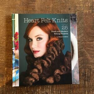 Heart Felt Knits Pattern Book Felted Knitting Accessories Jewelry Hat Boho Craft